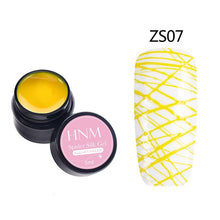 Load image into Gallery viewer, HNM 5ml Nail Art Spider Silk Gel Soak Off UV Gel 12 Colors Vernis a Ongle Stamping Enamel Nagellak Long Lasting Lucky Lacquer
