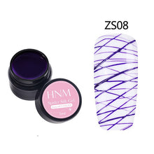 Load image into Gallery viewer, HNM 5ml Nail Art Spider Silk Gel Soak Off UV Gel 12 Colors Vernis a Ongle Stamping Enamel Nagellak Long Lasting Lucky Lacquer