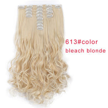 Load image into Gallery viewer, AISI BEAUTY 8 Pcs/set 18 Clips Long Wavy Synthetic Clips In Hair Extensions For Women Hairpieces Black Brown Fake Hair Natural