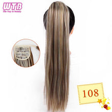 Load image into Gallery viewer, WTB Wrap Synthetic Ponytail Hair Extension Long Straight Women's Clip In Hair Extensions Pony Tail False Hair 22 Inch