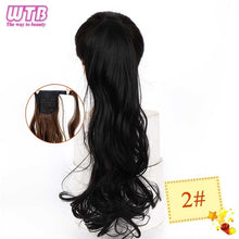 Load image into Gallery viewer, WTB Wrap Synthetic Ponytail Hair Extension Long Straight Women's Clip In Hair Extensions Pony Tail False Hair 22 Inch