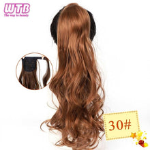 Load image into Gallery viewer, WTB Wrap Synthetic Ponytail Hair Extension Long Straight Women's Clip In Hair Extensions Pony Tail False Hair 22 Inch