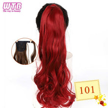 Load image into Gallery viewer, WTB Wrap Synthetic Ponytail Hair Extension Long Straight Women's Clip In Hair Extensions Pony Tail False Hair 22 Inch