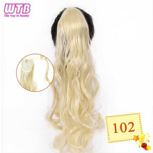 Load image into Gallery viewer, WTB Wrap Synthetic Ponytail Hair Extension Long Straight Women's Clip In Hair Extensions Pony Tail False Hair 22 Inch