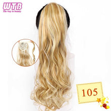 Load image into Gallery viewer, WTB Wrap Synthetic Ponytail Hair Extension Long Straight Women's Clip In Hair Extensions Pony Tail False Hair 22 Inch
