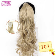 Load image into Gallery viewer, WTB Wrap Synthetic Ponytail Hair Extension Long Straight Women's Clip In Hair Extensions Pony Tail False Hair 22 Inch