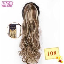 Load image into Gallery viewer, WTB Wrap Synthetic Ponytail Hair Extension Long Straight Women's Clip In Hair Extensions Pony Tail False Hair 22 Inch