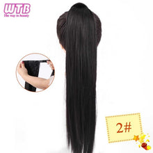 Load image into Gallery viewer, WTB Wrap Synthetic Ponytail Hair Extension Long Straight Women's Clip In Hair Extensions Pony Tail False Hair 22 Inch
