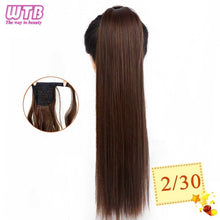 Load image into Gallery viewer, WTB Wrap Synthetic Ponytail Hair Extension Long Straight Women's Clip In Hair Extensions Pony Tail False Hair 22 Inch