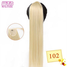 Load image into Gallery viewer, WTB Wrap Synthetic Ponytail Hair Extension Long Straight Women's Clip In Hair Extensions Pony Tail False Hair 22 Inch