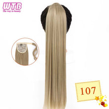 Load image into Gallery viewer, WTB Wrap Synthetic Ponytail Hair Extension Long Straight Women's Clip In Hair Extensions Pony Tail False Hair 22 Inch