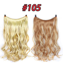 Load image into Gallery viewer, Pageup One Piece Long Blonde Hair Extensions Invisible Synthetic Hair Pieces For Women Fish Line Invisible Hair Extension