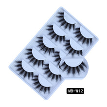 Load image into Gallery viewer, MB-W NEW 5 pairs 100% Mink Eyelashes 3D Makeup False Eyelashes Full Strip Fake Lashes Fluffy faux cils Soft Maquiagem Eye lashes