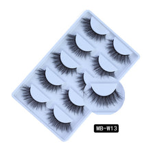 Load image into Gallery viewer, MB-W NEW 5 pairs 100% Mink Eyelashes 3D Makeup False Eyelashes Full Strip Fake Lashes Fluffy faux cils Soft Maquiagem Eye lashes