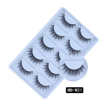 Load image into Gallery viewer, MB-W NEW 5 pairs 100% Mink Eyelashes 3D Makeup False Eyelashes Full Strip Fake Lashes Fluffy faux cils Soft Maquiagem Eye lashes