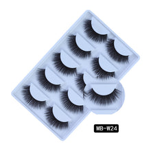 Load image into Gallery viewer, MB-W NEW 5 pairs 100% Mink Eyelashes 3D Makeup False Eyelashes Full Strip Fake Lashes Fluffy faux cils Soft Maquiagem Eye lashes