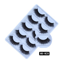 Load image into Gallery viewer, MB-W NEW 5 pairs 100% Mink Eyelashes 3D Makeup False Eyelashes Full Strip Fake Lashes Fluffy faux cils Soft Maquiagem Eye lashes