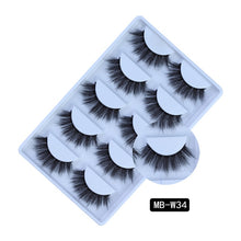 Load image into Gallery viewer, MB-W NEW 5 pairs 100% Mink Eyelashes 3D Makeup False Eyelashes Full Strip Fake Lashes Fluffy faux cils Soft Maquiagem Eye lashes