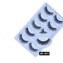 Load image into Gallery viewer, MB-W NEW 5 pairs 100% Mink Eyelashes 3D Makeup False Eyelashes Full Strip Fake Lashes Fluffy faux cils Soft Maquiagem Eye lashes