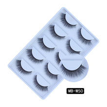 Load image into Gallery viewer, MB-W NEW 5 pairs 100% Mink Eyelashes 3D Makeup False Eyelashes Full Strip Fake Lashes Fluffy faux cils Soft Maquiagem Eye lashes