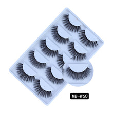 Load image into Gallery viewer, MB-W NEW 5 pairs 100% Mink Eyelashes 3D Makeup False Eyelashes Full Strip Fake Lashes Fluffy faux cils Soft Maquiagem Eye lashes