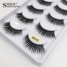 Load image into Gallery viewer, Natural long 5 Pairs Eyelashes Makeup False Eyelashes Full Strip Lashes Mink Eyelashes Thick 3d Mink Lashes maquillaje faux cils
