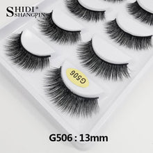 Load image into Gallery viewer, Natural long 5 Pairs Eyelashes Makeup False Eyelashes Full Strip Lashes Mink Eyelashes Thick 3d Mink Lashes maquillaje faux cils