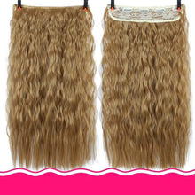 Load image into Gallery viewer, DIFEI 24 inch Long curly Women Clip in Hair Extensions Black Brown High Tempreture Synthetic Hair Piece