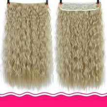 Load image into Gallery viewer, DIFEI 24 inch Long curly Women Clip in Hair Extensions Black Brown High Tempreture Synthetic Hair Piece