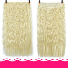Load image into Gallery viewer, DIFEI 24 inch Long curly Women Clip in Hair Extensions Black Brown High Tempreture Synthetic Hair Piece