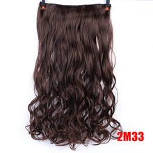 Load image into Gallery viewer, DIFEI 24 inch Long curly Women Clip in Hair Extensions Black Brown High Tempreture Synthetic Hair Piece
