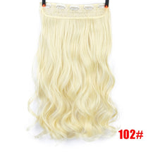 Load image into Gallery viewer, DIFEI 24 inch Long curly Women Clip in Hair Extensions Black Brown High Tempreture Synthetic Hair Piece