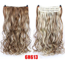 Load image into Gallery viewer, DIFEI 24 inch Long curly Women Clip in Hair Extensions Black Brown High Tempreture Synthetic Hair Piece
