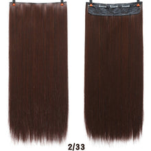 Load image into Gallery viewer, DIFEI 24 inch Long curly Women Clip in Hair Extensions Black Brown High Tempreture Synthetic Hair Piece