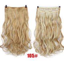 Load image into Gallery viewer, DIFEI 24 inch Long curly Women Clip in Hair Extensions Black Brown High Tempreture Synthetic Hair Piece