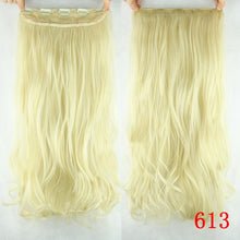 Load image into Gallery viewer, Soowee 60cm Long Straight Women Clip in Hair Extensions Black Brown High Tempreture Synthetic Hair Piece