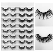 Load image into Gallery viewer, SEXYSHEEP 16 pairs 3D Faux Mink Eyelashes Handmade False lashes Wispy Fluffy Long Lashes Eye Makeup faux cils