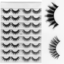 Load image into Gallery viewer, SEXYSHEEP 16 pairs 3D Faux Mink Eyelashes Handmade False lashes Wispy Fluffy Long Lashes Eye Makeup faux cils