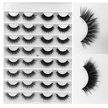 Load image into Gallery viewer, SEXYSHEEP 16 pairs 3D Faux Mink Eyelashes Handmade False lashes Wispy Fluffy Long Lashes Eye Makeup faux cils