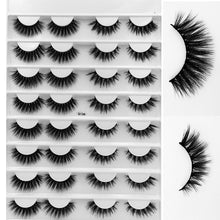 Load image into Gallery viewer, SEXYSHEEP 16 pairs 3D Faux Mink Eyelashes Handmade False lashes Wispy Fluffy Long Lashes Eye Makeup faux cils