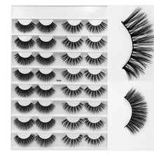 Load image into Gallery viewer, SEXYSHEEP 16 pairs 3D Faux Mink Eyelashes Handmade False lashes Wispy Fluffy Long Lashes Eye Makeup faux cils