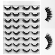 Load image into Gallery viewer, SEXYSHEEP 16 pairs 3D Faux Mink Eyelashes Handmade False lashes Wispy Fluffy Long Lashes Eye Makeup faux cils