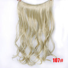 Load image into Gallery viewer, Invisible Wire No Clips in Hair Extensions Secret Fish Line Hairpieces Silky Straight real natural Synthetic Headwear