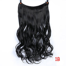 Load image into Gallery viewer, Invisible Wire No Clips in Hair Extensions Secret Fish Line Hairpieces Silky Straight real natural Synthetic Headwear