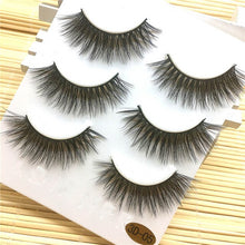 Load image into Gallery viewer, Fashion Natural  3 Pairs Long False eyelashes Makeup Natural Fake Thick Black Eye Lashes faux cils 3d mink lashes 5