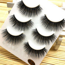 Load image into Gallery viewer, Fashion Natural  3 Pairs Long False eyelashes Makeup Natural Fake Thick Black Eye Lashes faux cils 3d mink lashes 5