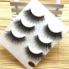 Load image into Gallery viewer, Fashion Natural  3 Pairs Long False eyelashes Makeup Natural Fake Thick Black Eye Lashes faux cils 3d mink lashes 5