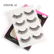 Load image into Gallery viewer, 4 Pairs/pack 3D Mink Hair False Eyelashes Wispy Lashes Natural/Thick Long Eye Lashes Makeup Beauty Extension Tools faux cils