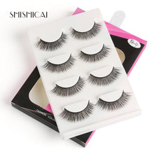 Load image into Gallery viewer, 4 Pairs/pack 3D Mink Hair False Eyelashes Wispy Lashes Natural/Thick Long Eye Lashes Makeup Beauty Extension Tools faux cils