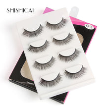 Load image into Gallery viewer, 4 Pairs/pack 3D Mink Hair False Eyelashes Wispy Lashes Natural/Thick Long Eye Lashes Makeup Beauty Extension Tools faux cils